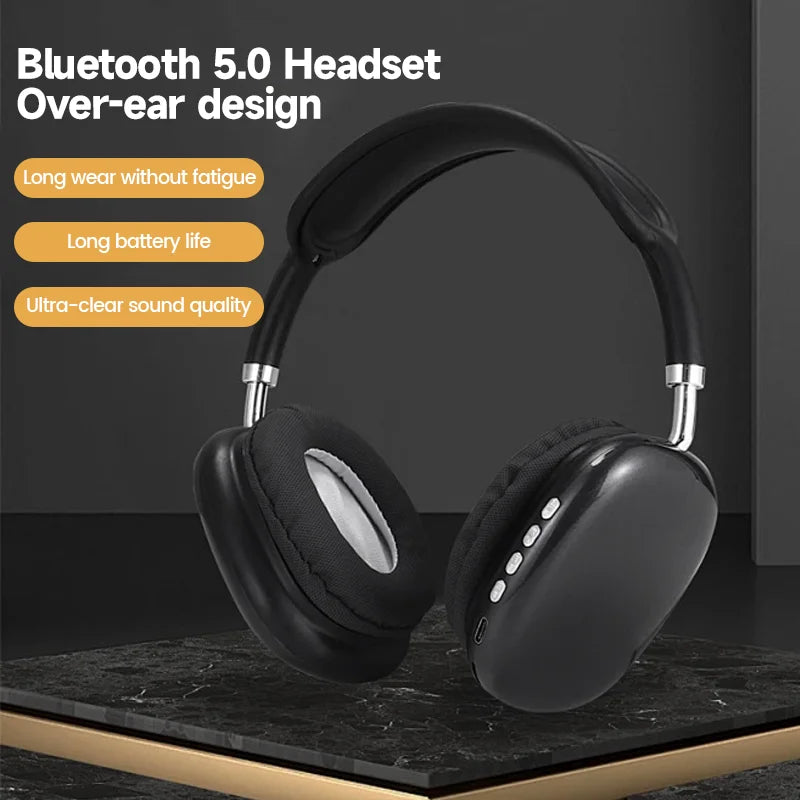 P9 Wireless Bluetooth Headset Outdoor Sports Gaming Wireless Headphones with Mic Noise Cancelling Earbuds Bluetooth Earphones