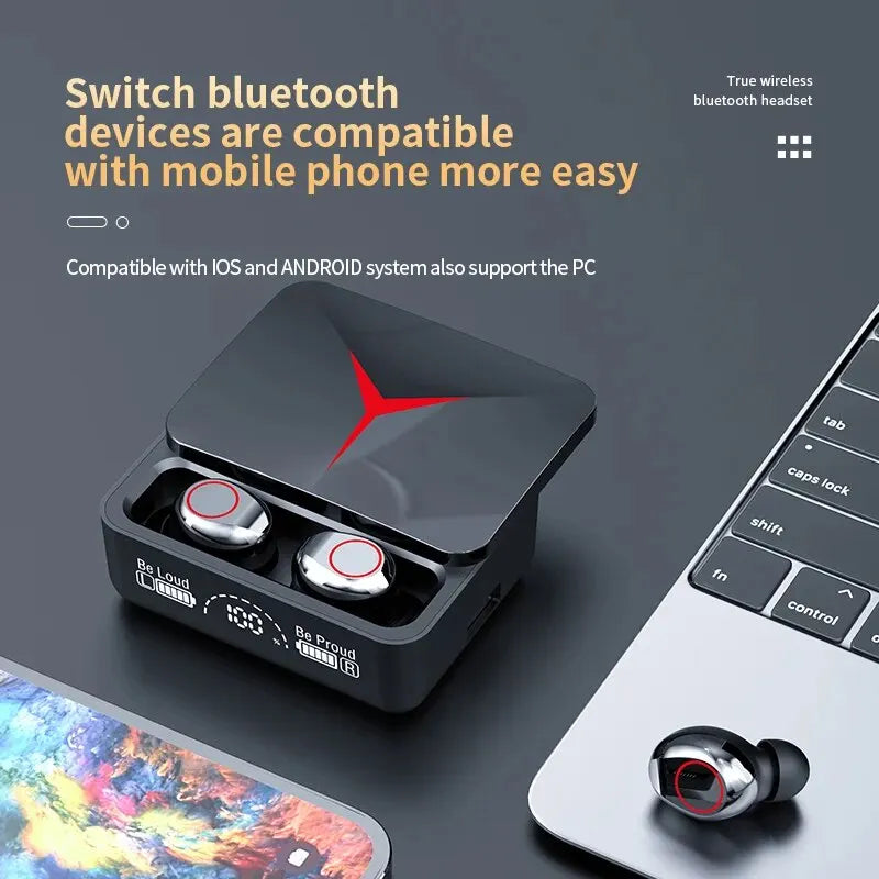 Original TWS M90 Wireless Headphones Gaming Earphone Bluetooth 5.3 Sport Earbuds with Mic Wireless Headset For iPhone Xiaomi